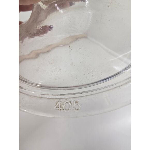 Vintage Clear Glass Lid #405 – Replacement Round 6” Cookware Cover - Picture 2 of 4